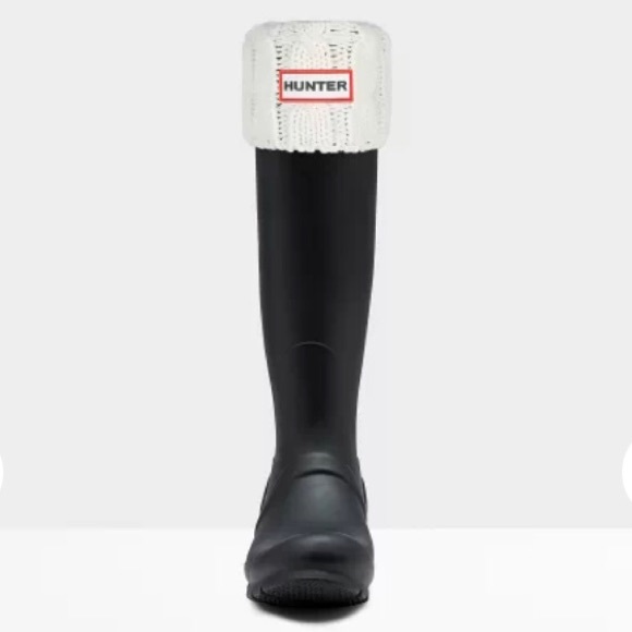 NWT Hunter Cable Knitt Cuff Tall Boot Socks - Picture 3 of 5